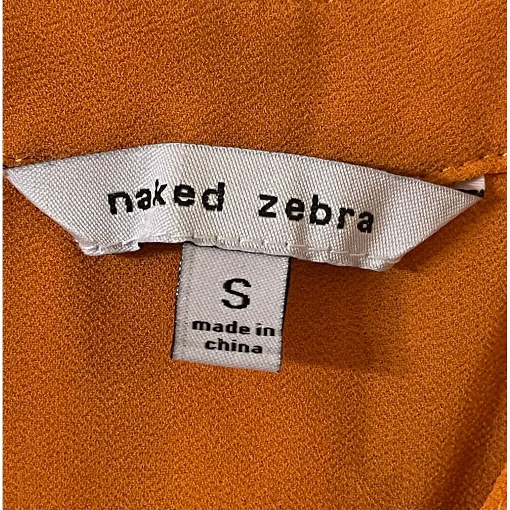 Vibrant Mustard Zip-Up Blouse - Picture 3 of 4